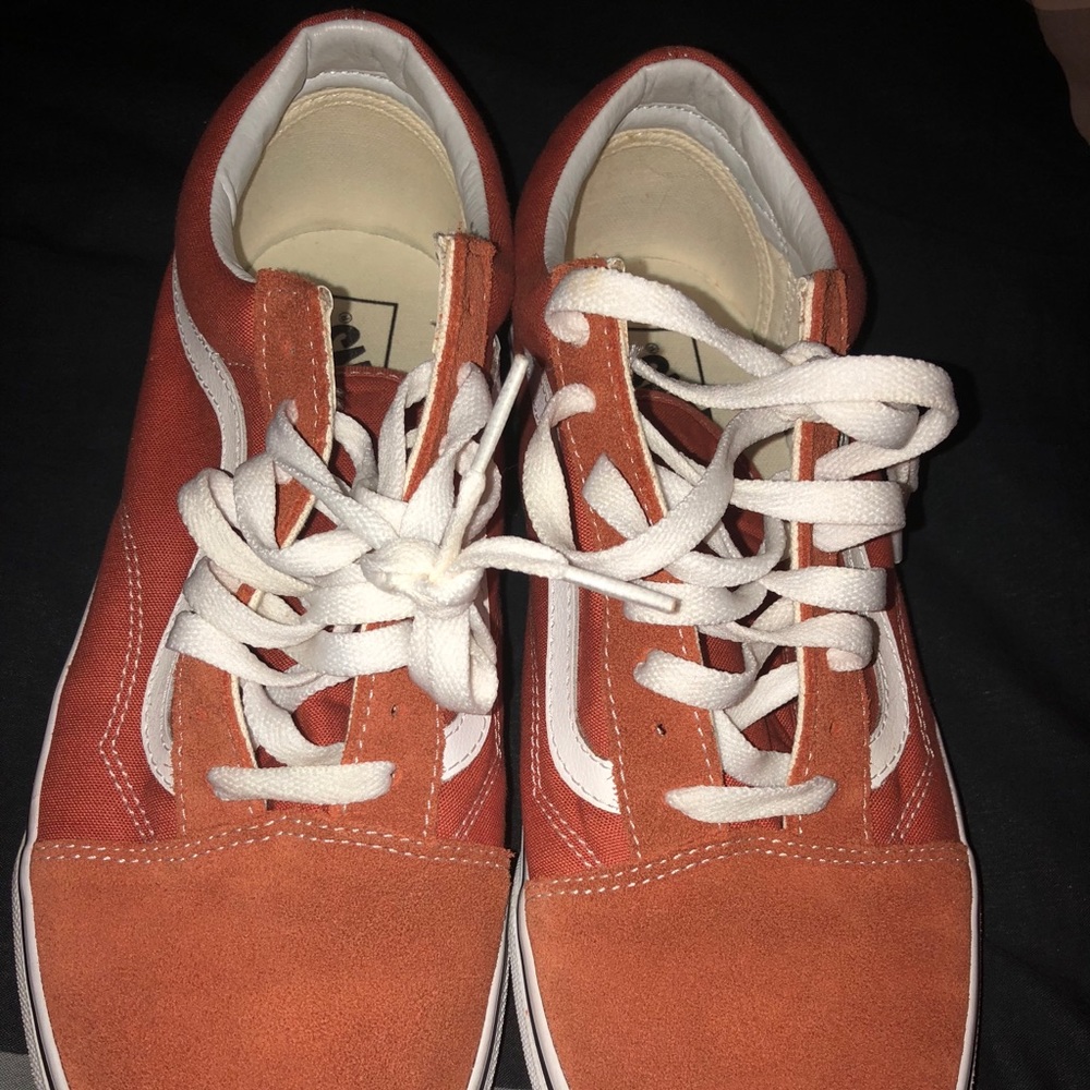 Vans burnt orange size 10.5